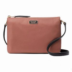 kate spade Dawn Triple Gusset crossbody bag purse in sparrow pink *PLEASE READ*